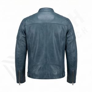 Chaqueta de Motociclista de Cuero Genuino para Hombre de la Mejor Calidad, Nueva Colección de Invierno, Chaquetas de Motocicleta con Protecciones Desmontables Personalizadas - Product Image 2
