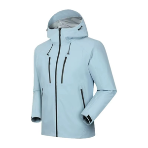 Men's Women's Outdoor <b>Cycling</b> Woven Hard Shell Windbreaker Fully Seam Taped Waterproof Acidproof Thick Polyester Hooded Jacket - Product Image 5