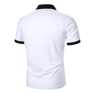 เสื้อโปโลโลโก้สั่งทำ ระบายอากาศได้ดี เสื้อโปโลลำลองสำหรับผู้ชาย ขายดี ดีไซน์ใหม่ เสื้อโปโลสีพื้นสำหรับผู้ชาย - Product Image 3