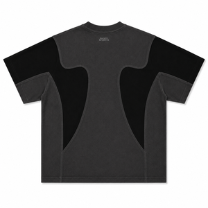 เสื้อยืดโอเวอร์ไซส์พรีเมียม ผ้าคอตตอนหนา 300gsm ทรงบ็อกซี่ สตรีทแวร์ สำหรับผู้ชาย แบบต่อผ้า  รับสกรีนลายตามสั่ง ขายส่งเสื้อยืดเปล่า - Product Image 5