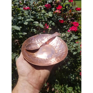 Tazón para Mezclar de Alta Calidad, Tazón Grande de Cobre Martillado para Servir Alimentos y Frutas, Utensilios de Cocina, Forma Redonda, Cobre - Product Image 6