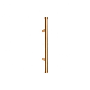 Poignée de porte en laiton de style classique avec plaque arrière, finition nickel satiné, pour usage domestique, salle de bain, chambre et salon - Product Image 4