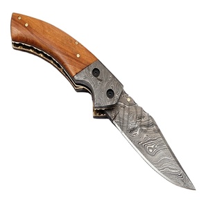 Couteau damas personnalisé, fait main, magnifique couteau de poche/pliable (smk1238) - Product Image 1