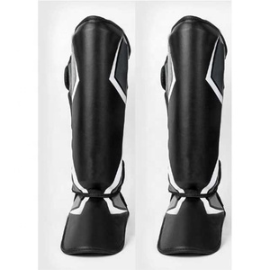 WASEEM IMPEX Protège-tibias unisexes en PU avec logo personnalisé - Équipement de protection durable pour l'entraînement de boxe et de kickboxing toutes saisons - Product Image 2