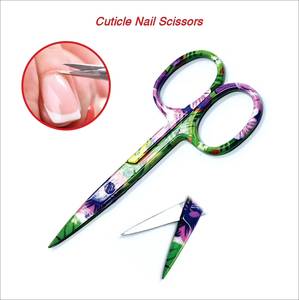 Tijeras de Manicura con Diseño Colorido, Hoja de Acero Inoxidable, Punta Afilada, Mango para Diestros, Cuidado de Cutículas, Arte de Uñas, Adultos, Nuevo - Product Image 6