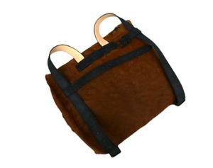 Sac à dos de chasse en cuir de vachette vintage, reproduction historique pour reconstitution historique, sac à dos français napoléonien du XIXe siècle - Product Image 2