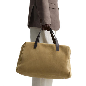 Genuine Leather Fashion <b>Waterproof</b> Gym <b>Bag</b> Large Capacity Sports Duffel <b>Bag</b> Shoe Compartment Travel Fitness Workout <b>Bag</b> Men - Product Image 2