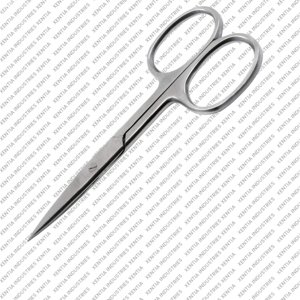 Ciseaux chirurgicaux droits TC Silver Iris 3,5 pouces en carbure de tungstène pour usage dentaire et vétérinaire, en acier inoxydable, certifiés CE, OEM - Product Image 2