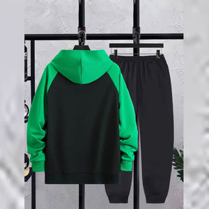 Professional Hooded Casual Solid Pullover Tracksuit Windproof Breathable Fabric for Training Lifestyle Wear Trusted Factories - Product Image 2