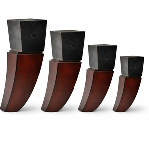 Stylish Curved Wood Metal Furniture Leg <b>Sofa</b> Cabinet Table Foot Replacement Durable Unique Design OEM Supply - Product Image 6