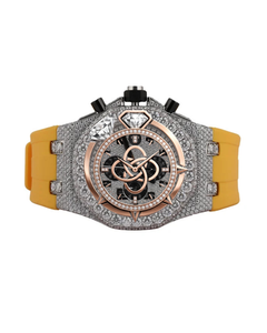 Reloj de Lujo con Diamantes Moissanite para Hombre, Reloj de Pulsera de Acero Inoxidable - Product Image 1