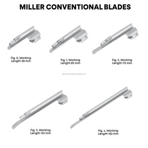 Laringoscopio LED Profesional Miller con 4 Hojas de Acero Inoxidable, Certificado CE ISO, OEM ODM, Reutilizable, Grado Hospitalario, para Vías Respiratorias - Product Image 5