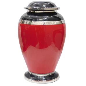 Urnes de crémation pour adultes en laiton de haute qualité couleur noire avec placage urnes funéraires en métal fini pour cendres. - Product Image 3