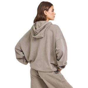 Sweat-shirt à capuche zippé pour femme, coupe décontractée, en molleton doux, chaud, à manches longues, pour l'hiver et la mode urbaine - Product Image 2