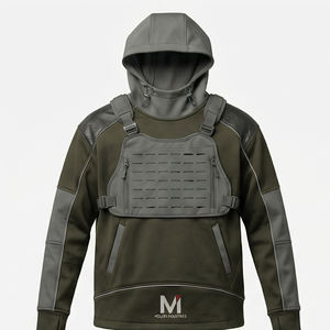 Sudadera Táctica Premium Techwear Modular de Moda Urbana con Pechera Utilitaria de MALUZA INDUSTRIES Edición Oficial 2026X - Product Image 1