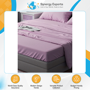 Exhibiting Highest Standard Superior Quality Long Service Life 135 GSM <b>4</b> Pcs Polyester Bedsheet Set from India Origin - Product Image 4