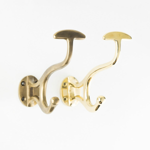 Brass <b>Hook</b> Hanger <b>Bathroom</b> <b>Hooks</b> Double Wall <b>Hook</b> Display Towel Metal Door Hanger Coat Wall <b>Hooks</b> - Product Image 5