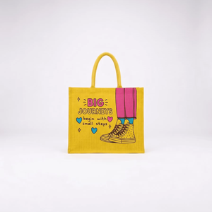 Sacs fourre-tout urbains écologiques en jute, vente en gros, logo personnalisé imprimé, sacs de courses réutilisables, fermeture éclair à lettres, sangle en coton - Product Image 1