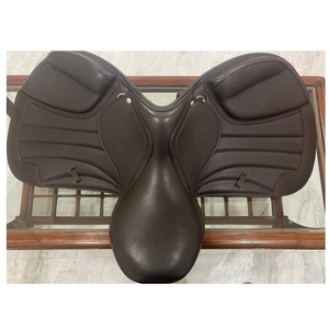 Vente en gros de selle de cheval western de haute qualité, selle d'obstacle anglaise, selle de dressage, selle de randonnée en cuir, séchage rapide, imprimée, OEM - Product Image 4
