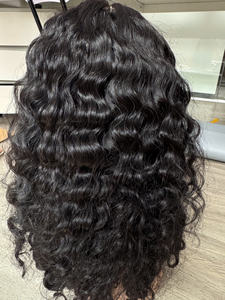 Peluca barata 100% cabello humano vietnamita Color Natural onda profunda peluca asequible 180% densidad transparente frente de encaje puede personalizar - Product Image 2