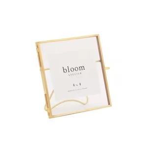 Elegant Metal Glass Hanging Photo <b>Frame</b> Wall <b>Mounted</b> <b>Picture</b> Display Modern Home Interior Decoration - Product Image 3
