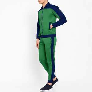 Chándal de Forro Polar Verde con Capucha para Hombre, Cierre de Cremallera, Bolsillos Laterales, Ropa Deportiva de Invierno, Transpirable, Corte Regular - Product Image 3