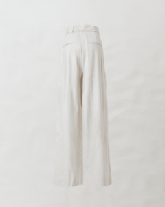 The31 High Quality Women's <b>Pants</b> Minimalistic Design Casual Solid Natural Regular Fit Premium <b>Linen</b> Cotton Maxi Length 11PCAW014 - Product Image 2