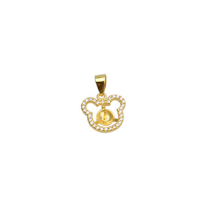 Colgante de Plata S925 para Oreja, Personalizado con Gato Pequeño, Panda y Perla, Accesorio de Joyería DIY, Colgantes y Dijes de Moda-1347 - Product Image 5