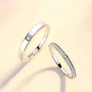 Anillo de Platino PT950 con Moissanita de Corte Princesa de Lujo, con Engaste de Canal, Unisex, para Bodas - Product Image 4