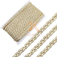 Fabriqué au Pakistan, respectueux de l'environnement, décontracté, de haute qualité, tresses et lacets en fil de bullion, matériau polyester/nylon/soie