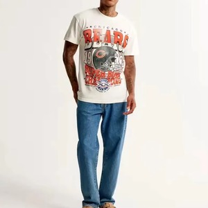 Camiseta de la Mejor Calidad, Personalizada, Transpirable y Ecológica para Hombre, 100% Algodón, Nueva Moda, Impresión Puff, Ropa de Verano - Product Image 6