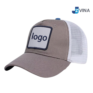 หมวกแก๊ปตาข่ายปักโลโก้แบบกำหนดเอง หมวก Snapback ปีกหมวกตัดสี สำหรับเล่นกีฬาและกิจกรรมกลางแจ้ง - Product Image 4