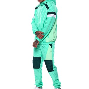Conjunto de Chándal Vintage Personalizado para Hombre, Estilo Urbano, Desgastado y Decolorado por el Sol, con Apliques Bordados y Pedrería, Sudadera Holgada con Cremallera - Product Image 3