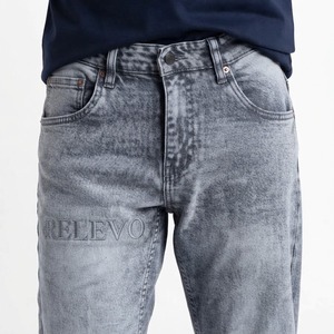 Jeans de Mezclilla de Alta Calidad para Hombre, Corte Recto, Lavado a la Piedra, Cintura Media, Corte Regular, Estilo Casual para Primavera, Tela de Algodón - Product Image 4