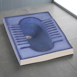 Vistaar WC Céramique Bleu Rustique Orissa Style Oriental Cuvette à la Turque Sanitaire de Salle de Bain Export - Product Image 6