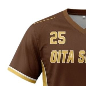 Maillot de lacrosse unisexe marron doré en polyester, coupe athlétique légère, uniforme sportif pour entraînement et matchs d'équipe - Product Image 5