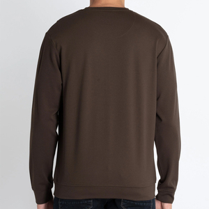 เสื้อสเวตเชิ้ตคอกลม ผ้าฝ้าย 100% ทรงปกติ เนื้อผ้านุ่ม ซับเหงื่อ ระบายอากาศได้ดี ผ้าเจอร์ซีย์ กันลม สำหรับผู้ชาย - Product Image 2
