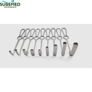 Juego de Retractores de Heridas Kocher Langenbeck, Juego de 9 Piezas de 21 cm, Instrumentos Quirúrgicos con Punta Roma - Product Image 4