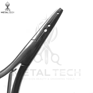 Pince de retrait d'extensions capillaires en acier inoxydable avec poignée ergonomique rainurée, ouvre-anneaux micro-liens, outils de démolition de liens à la kératine - Product Image 6