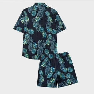 ชุดเซ็ตชายหาด 2 ชิ้น เสื้อฮาวายและกางเกงขาสั้นสำหรับผู้ชาย - Product Image 2