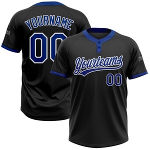Venta al Por Mayor Directa de la Industria, Jersey de Softbol Unisex con Diseño de Graffiti Personalizado, Blanco-Azul Claro, 3D, de Dos Botones, el Más Vendido - Product Image 2