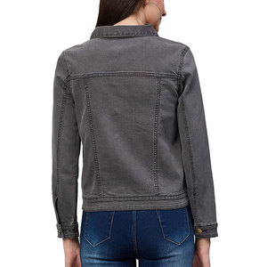 Chaqueta de Mezclilla para Mujer, Diseño Personalizado, Chaqueta Vaquera para Uso en Exteriores, Gran Venta - Product Image 3