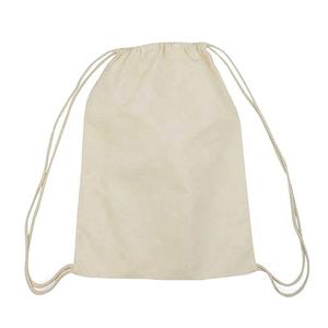 Bolsa con cordón de malla reutilizable de algodón orgánico, para uso escolar, alta calidad, 100%, venta al por mayor, precio asequible - Product Image 1