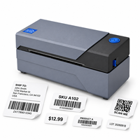 Imprimante d'étiquettes thermiques directes AiYin QR-588 4 pouces USB 203 DPI pour codes-barres et étiquettes d'expédition, idéale pour le commerce de détail et l'entreposage