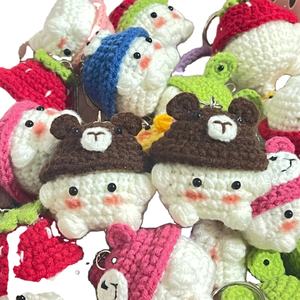 Llavero de Dibujos Animados Personalizado, Tejido, con Luz, Cambia de Color, de Acero Inoxidable, Regalo Promocional para Cumpleaños, Diseño de Animal de Lana Suave - Product Image 1