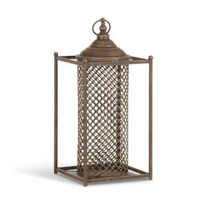 Luxurious <b>Black</b> Iron Candle <b>Lantern</b> Perforated Decorative <b>Lantern</b> for Ramadan & Wedding Home Decoration - Product Image 2