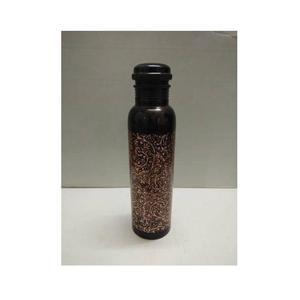 Botellas de agua de cobre personalizadas, únicas, elegantes, modernas, clásicas, hechas a mano, vintage, de diseño, con estilo, ecológicas, de la India. - Product Image 6