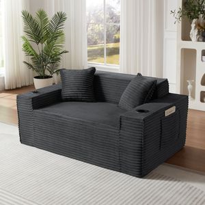 Divano Moderno a 2 Posti Senza Struttura per Spazi Compatti, Facile da Usare e Senza Necessità di Montaggio, Ideale per Appartamenti e Uffici - Product Image 4