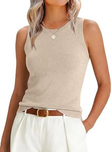 Débardeurs en laine mélangée pour femmes, pulls sans manches doux et ajustés, chemises décontractées pour le bureau, vêtements d'été 2026 - Product Image 2