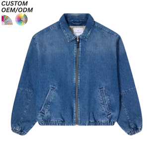 Veste en jean classique vintage délavée à l'acide pour homme, en coton denim, pour l'hiver, support OEM ODM pour la fabrication en gros - Product Image 1